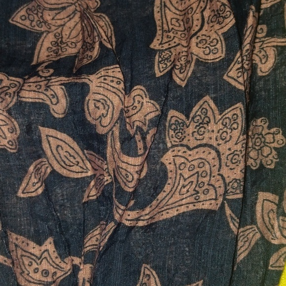 Melissa Nepton Copper Navy Lou Blouse sz Large - Picture 4 of 4